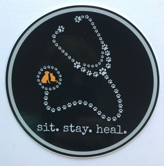 Sit, Stay, Heal. - decal