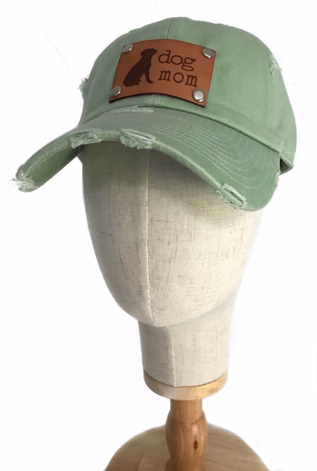 Dog Mom Hat- sage green