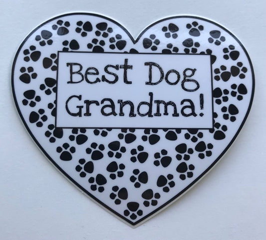 Best Dog Grandma - decal